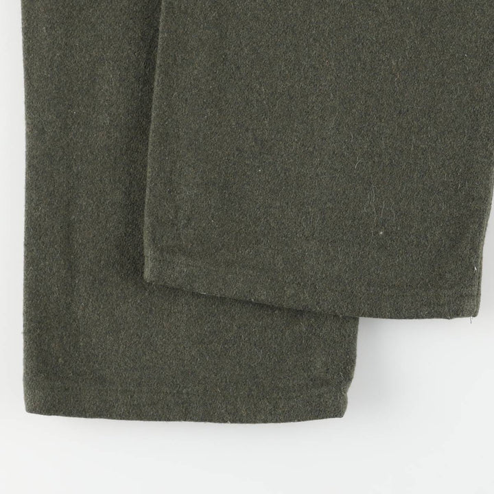 BIG BELL Wool Pants, Made in Canada, Men's, Size W32 wool Khaki type sage green Vintage Second Hand