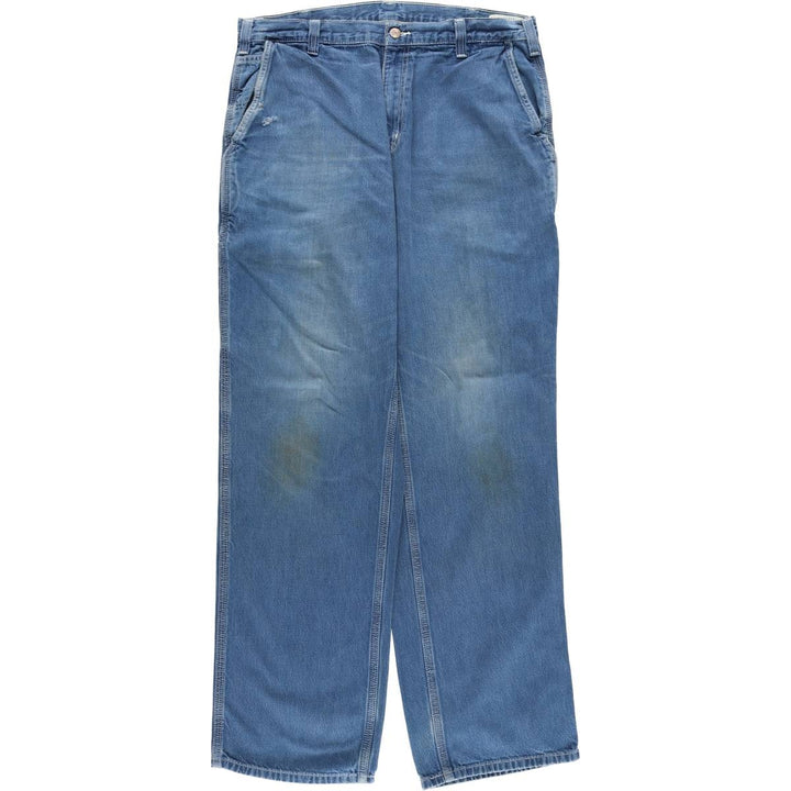 Carhartt Dungaree Fit Denim Painter Pants, Men's, W36 equivalent cotton blue type Vintage Second Hand