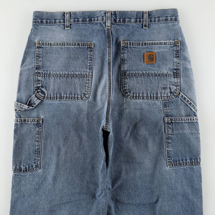 2000'S Carhartt Dungaree Fit Denim Painter Pants, Made in Mexico, Men's Size W34 (approx.) cotton blue type Vintage Second Hand