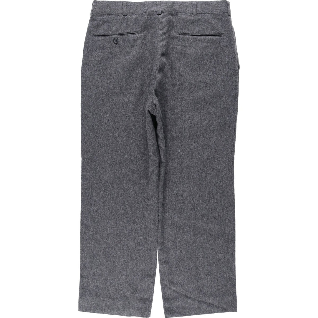 90'S Vintage Two-pleat Men's Slacks, Size W34 unclear gray type Vintage Second Hand