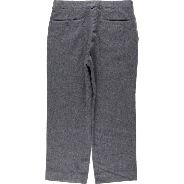90'S Vintage Two-pleat Men's Slacks, Size W34 unclear gray type Vintage Second Hand