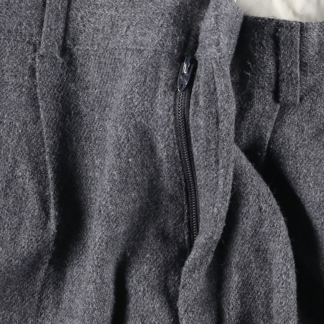 90'S Vintage Two-pleat Men's Slacks, Size W34 unclear gray type Vintage Second Hand