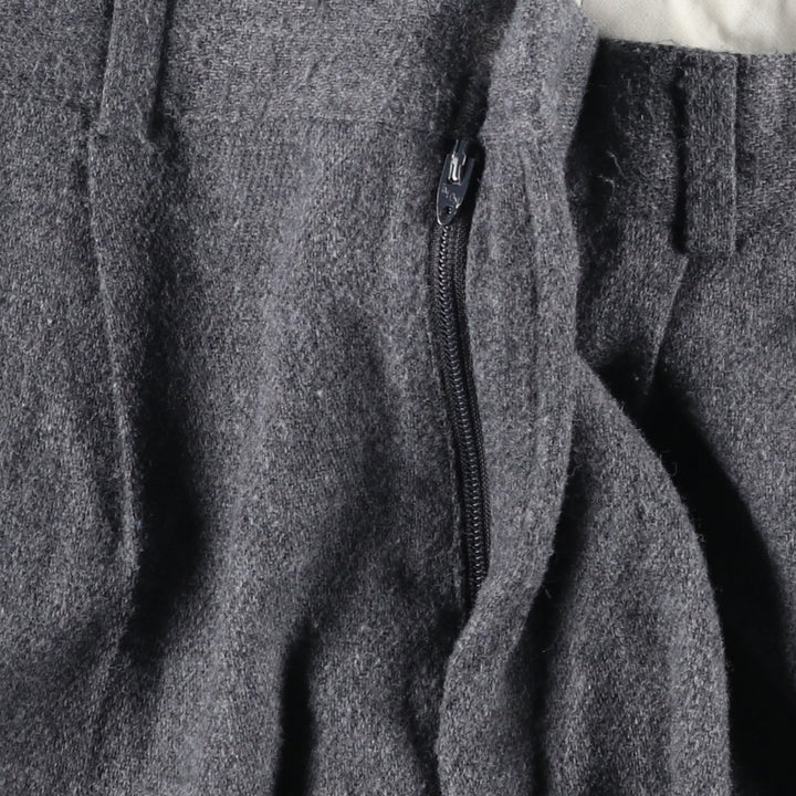 90'S Vintage Two-pleat Men's Slacks, Size W34 unclear gray type Vintage Second Hand