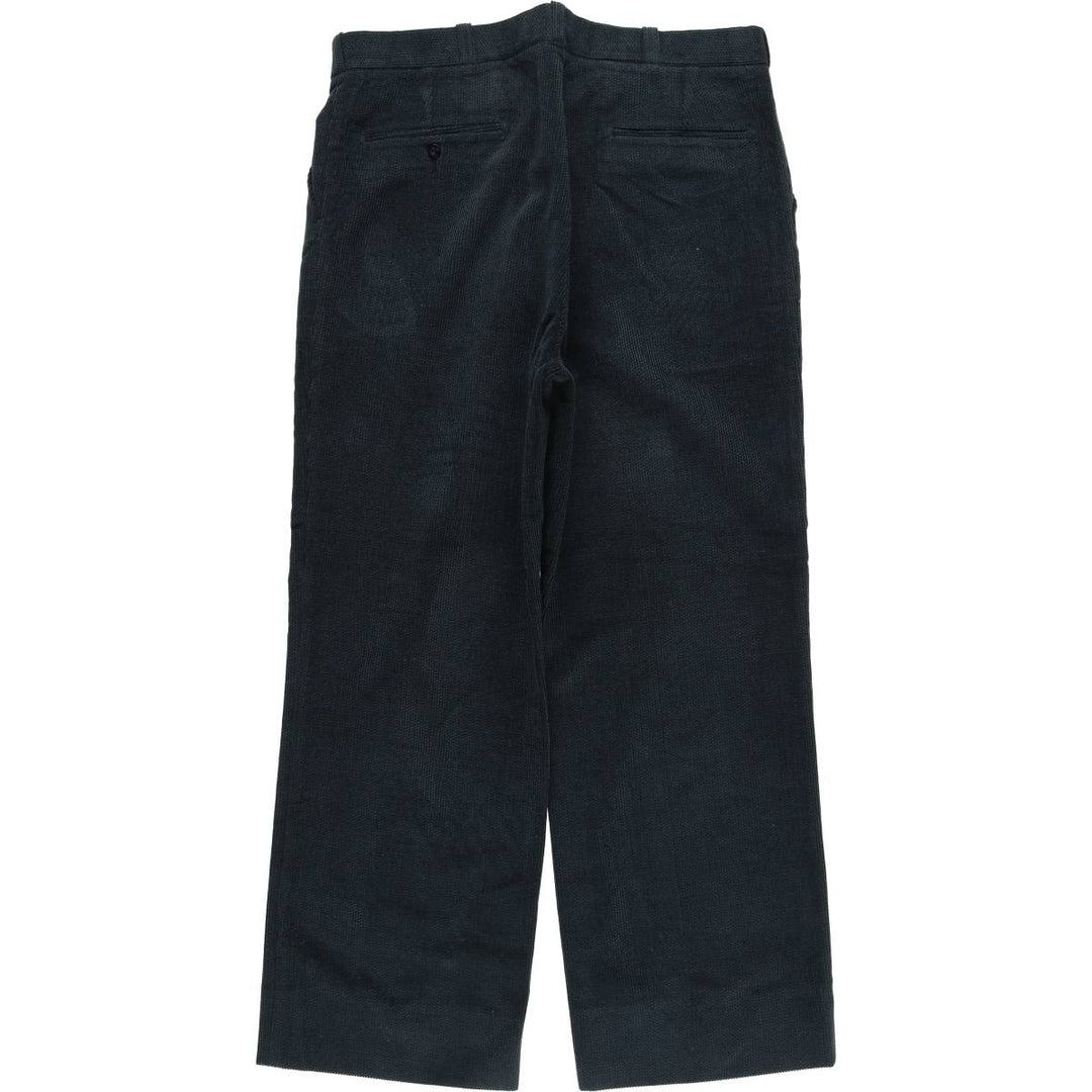 STYLEMASTER Men's Slacks, Made in Canada, Size W37 polyester navy blue type Vintage Second Hand