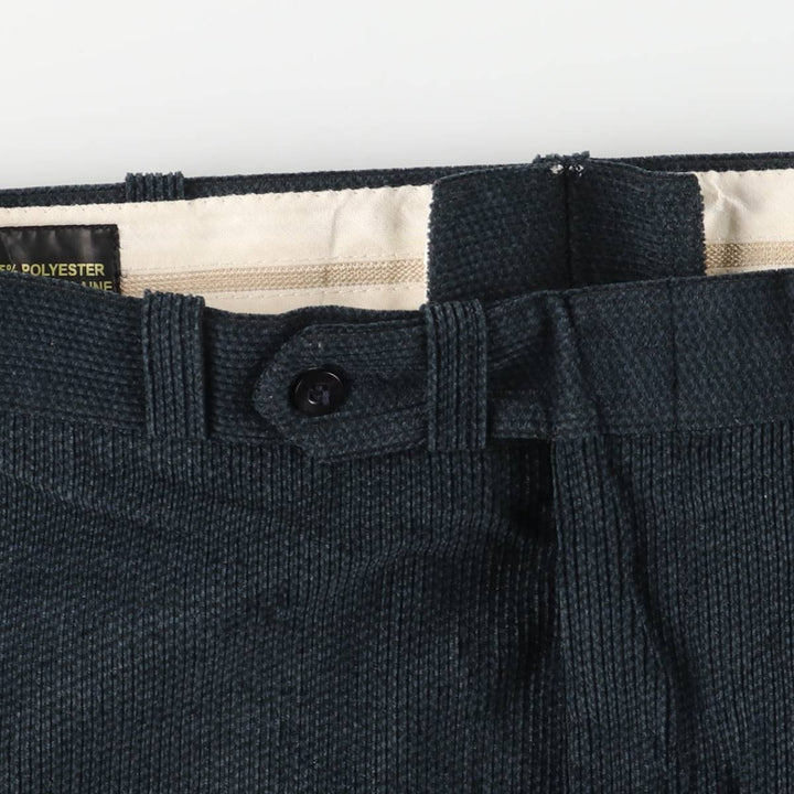 STYLEMASTER Men's Slacks, Made in Canada, Size W37 polyester navy blue type Vintage Second Hand