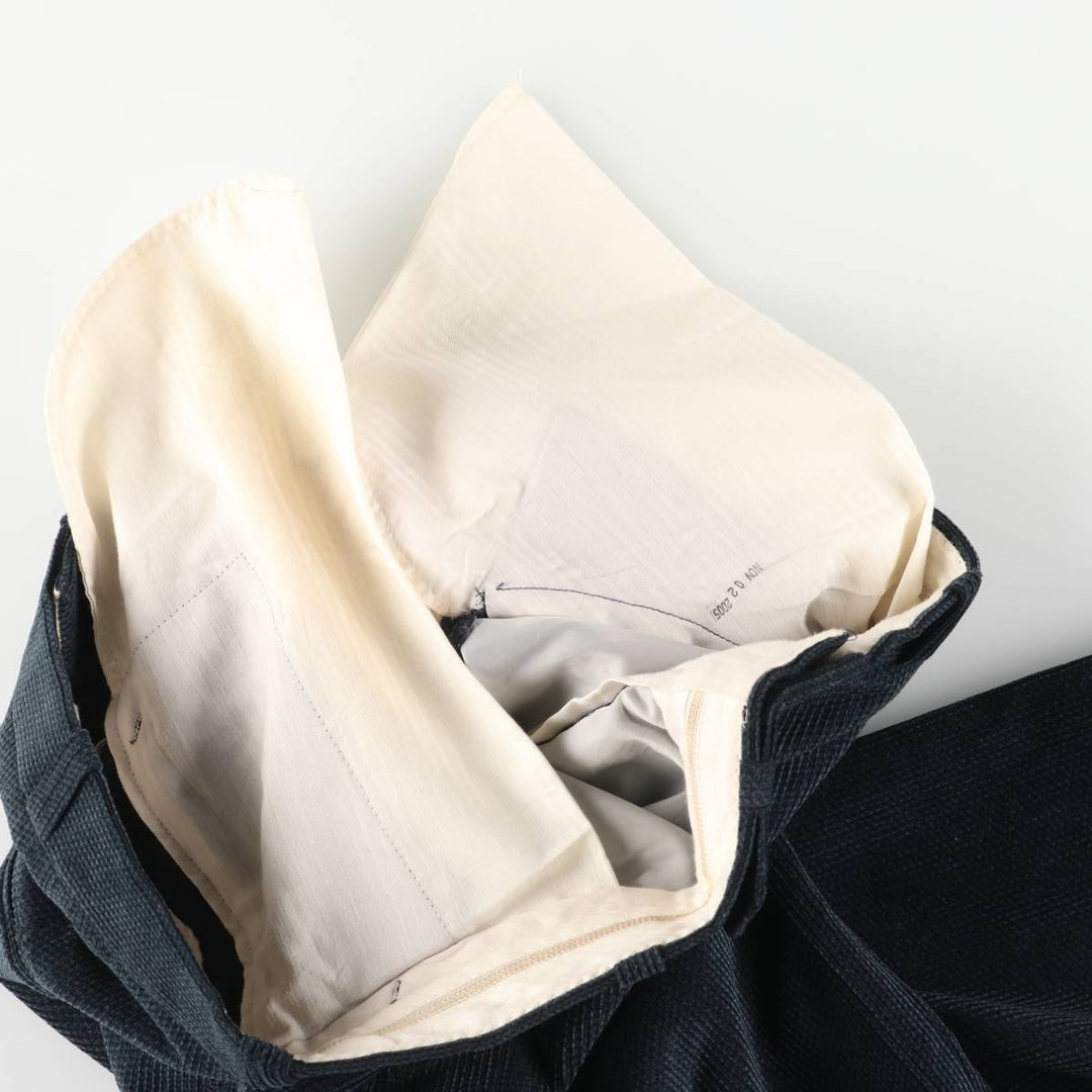 STYLEMASTER Men's Slacks, Made in Canada, Size W37 polyester navy blue type Vintage Second Hand