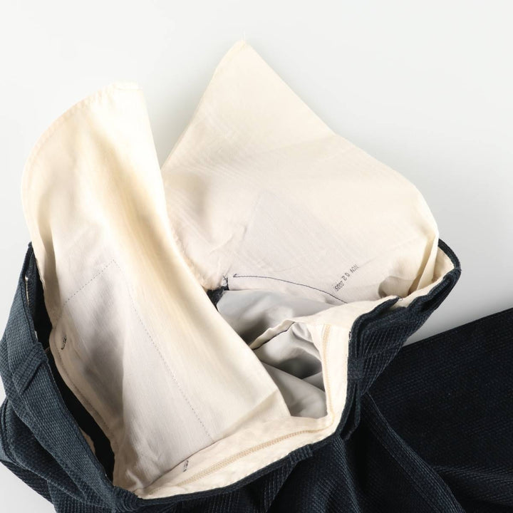 STYLEMASTER Men's Slacks, Made in Canada, Size W37 polyester navy blue type Vintage Second Hand