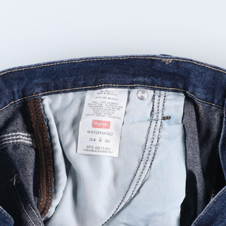Wrangler Denim Painter Pants for Men, W37 equivalent cotton blue type Vintage Second Hand