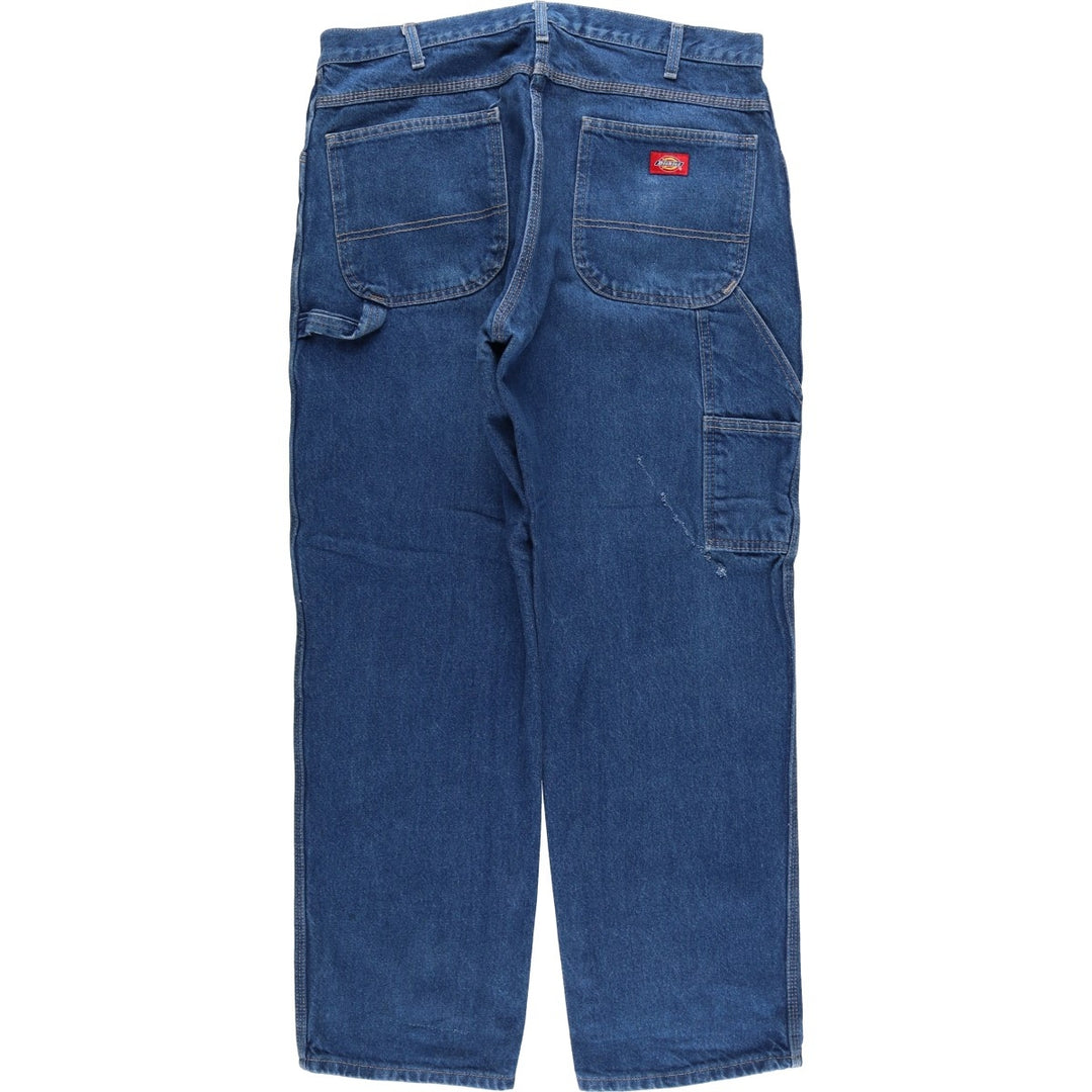 Dickies denim painter pants for men, equivalent to W37 cotton blue type Vintage Second Hand