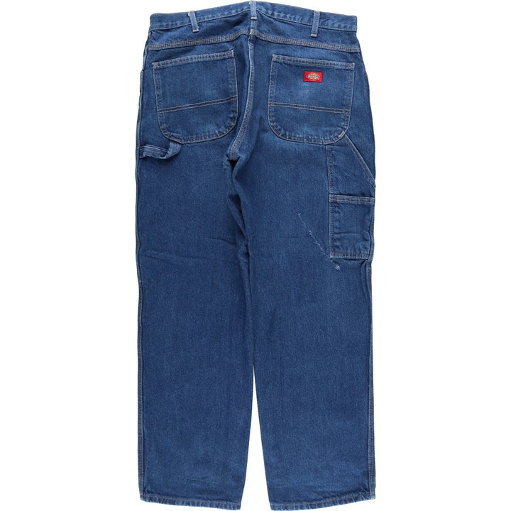 Dickies denim painter pants for men, equivalent to W37 cotton blue type Vintage Second Hand