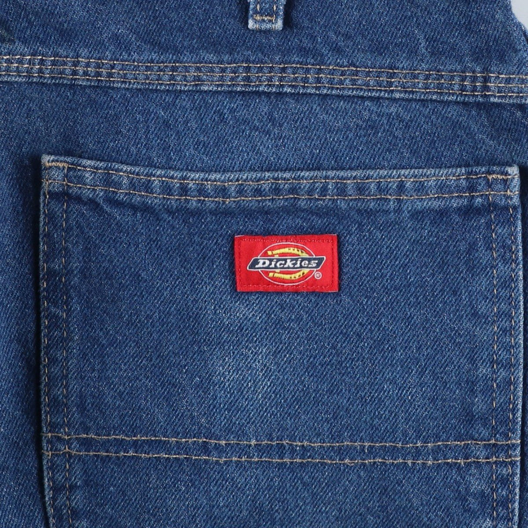 Dickies denim painter pants for men, equivalent to W37 cotton blue type Vintage Second Hand