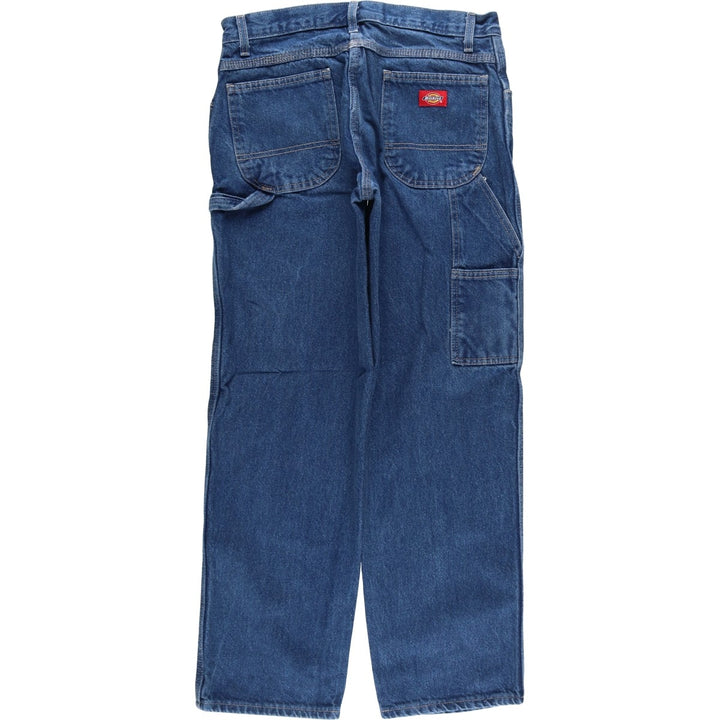 Dickies denim painter pants for men, equivalent to W32 cotton blue type Vintage Second Hand