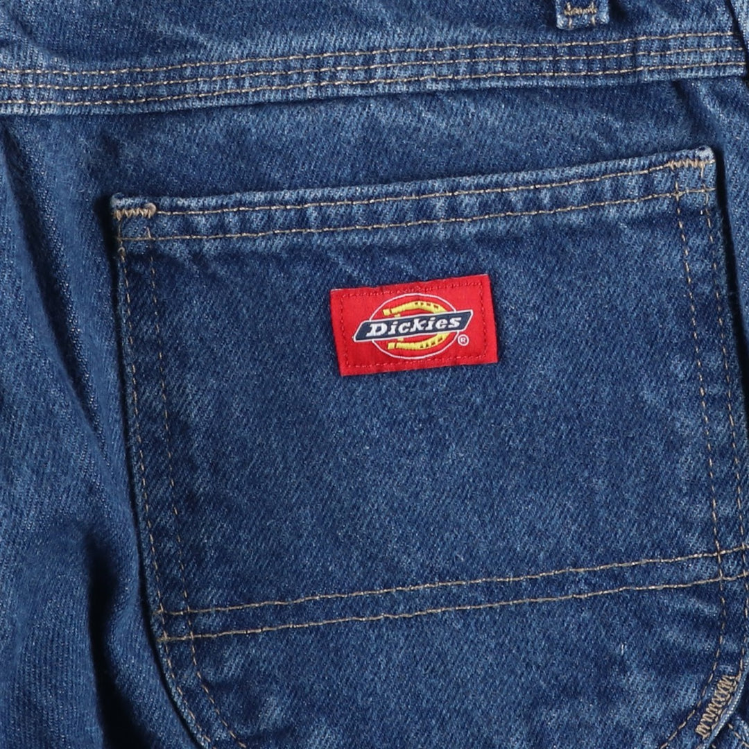 Dickies denim painter pants for men, equivalent to W32 cotton blue type Vintage Second Hand