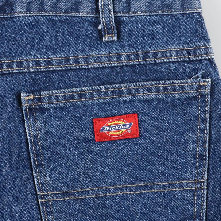 Dickies Double Knee Denim Painter Pants, Men's Size W37 (approx.) cotton blue type Vintage Second Hand
