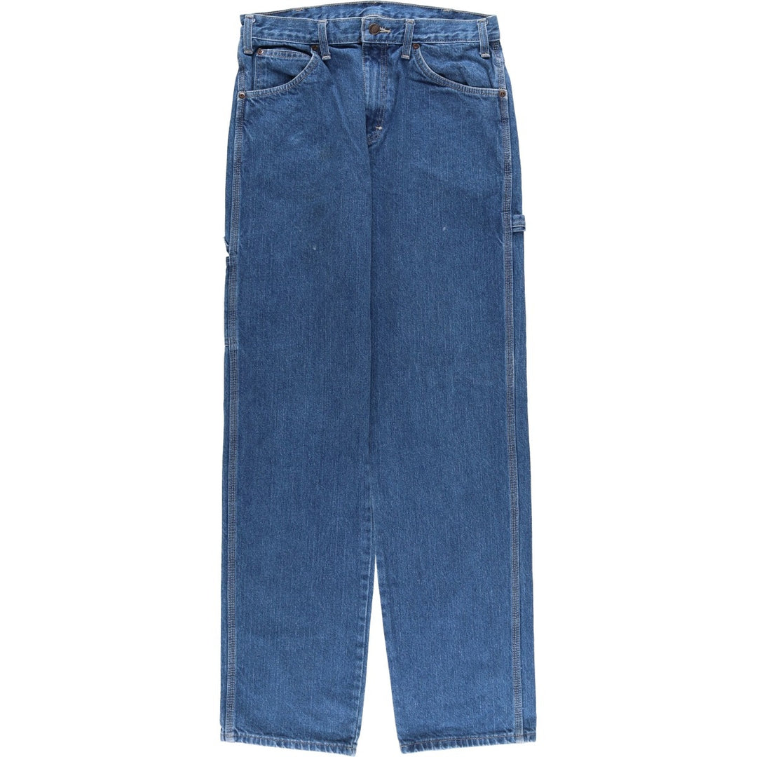 Dickies denim painter pants for men, equivalent to W32 cotton blue type Vintage Second Hand