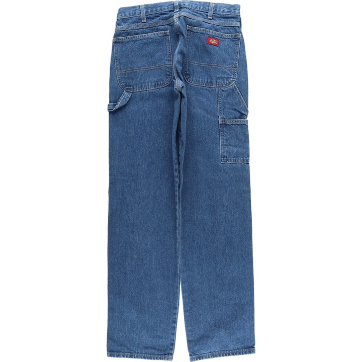 Dickies denim painter pants for men, equivalent to W32 cotton blue type Vintage Second Hand