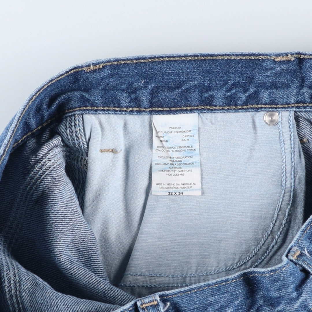 Dickies denim painter pants for men, equivalent to W32 cotton blue type Vintage Second Hand