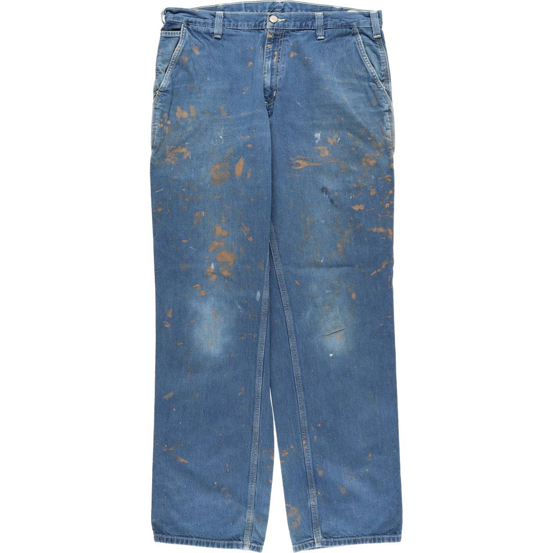 Carhartt Dungaree Fit Denim Painter Pants, Men's, Size W38 cotton blue type Vintage Second Hand
