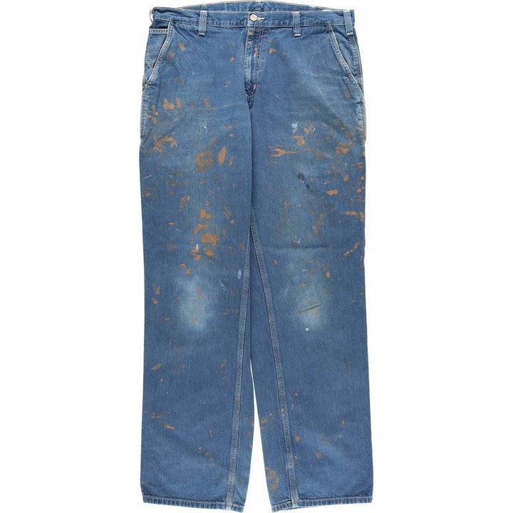 Carhartt Dungaree Fit Denim Painter Pants, Men's, Size W38 cotton blue type Vintage Second Hand