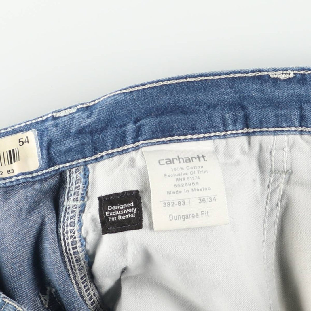 Carhartt Dungaree Fit Denim Painter Pants, Men's, Size W38 cotton blue type Vintage Second Hand