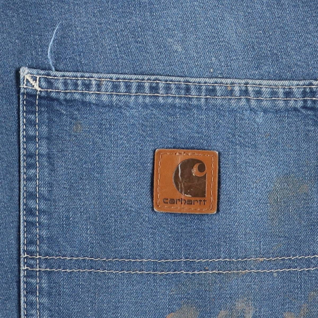 Carhartt Dungaree Fit Denim Painter Pants, Men's, Size W38 cotton blue type Vintage Second Hand