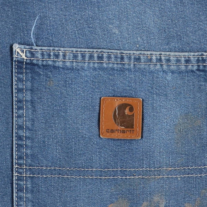 Carhartt Dungaree Fit Denim Painter Pants, Men's, Size W38 cotton blue type Vintage Second Hand