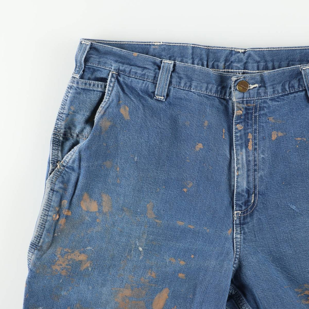 Carhartt Dungaree Fit Denim Painter Pants, Men's, Size W38 cotton blue type Vintage Second Hand