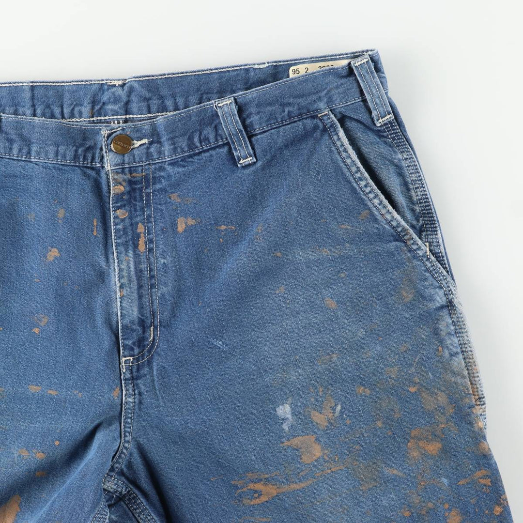 Carhartt Dungaree Fit Denim Painter Pants, Men's, Size W38 cotton blue type Vintage Second Hand