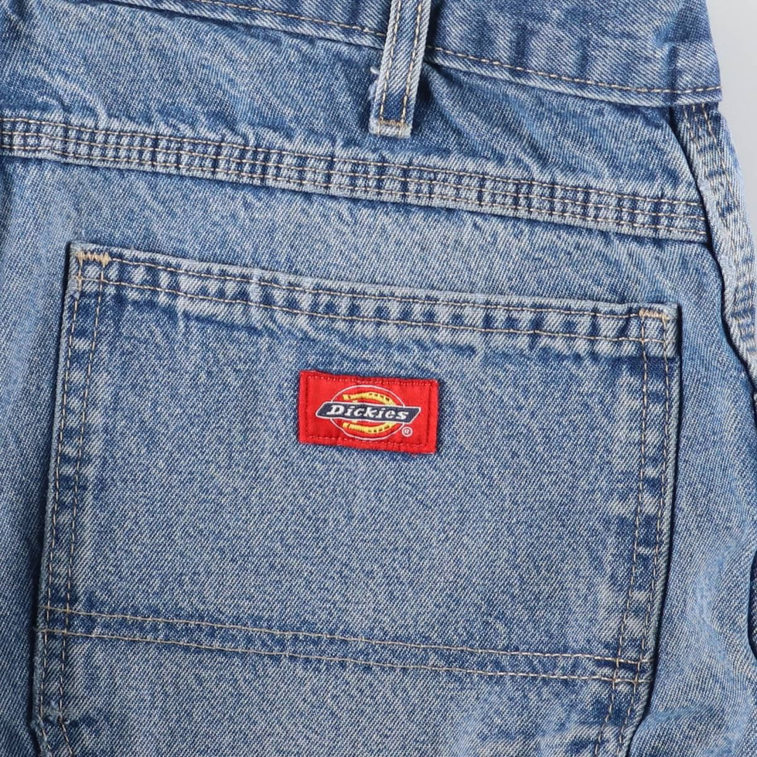 Dickies denim painter pants for men, equivalent to W35 unclear blue type Vintage Second Hand