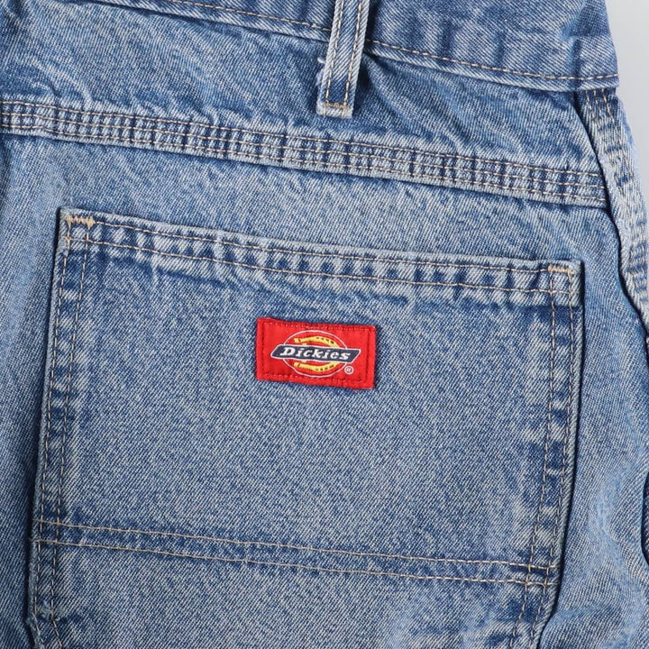 Dickies denim painter pants for men, equivalent to W35 unclear blue type Vintage Second Hand