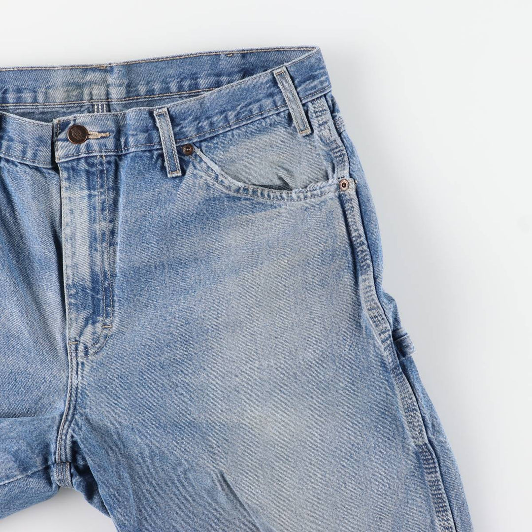 Dickies denim painter pants for men, equivalent to W35 unclear blue type Vintage Second Hand