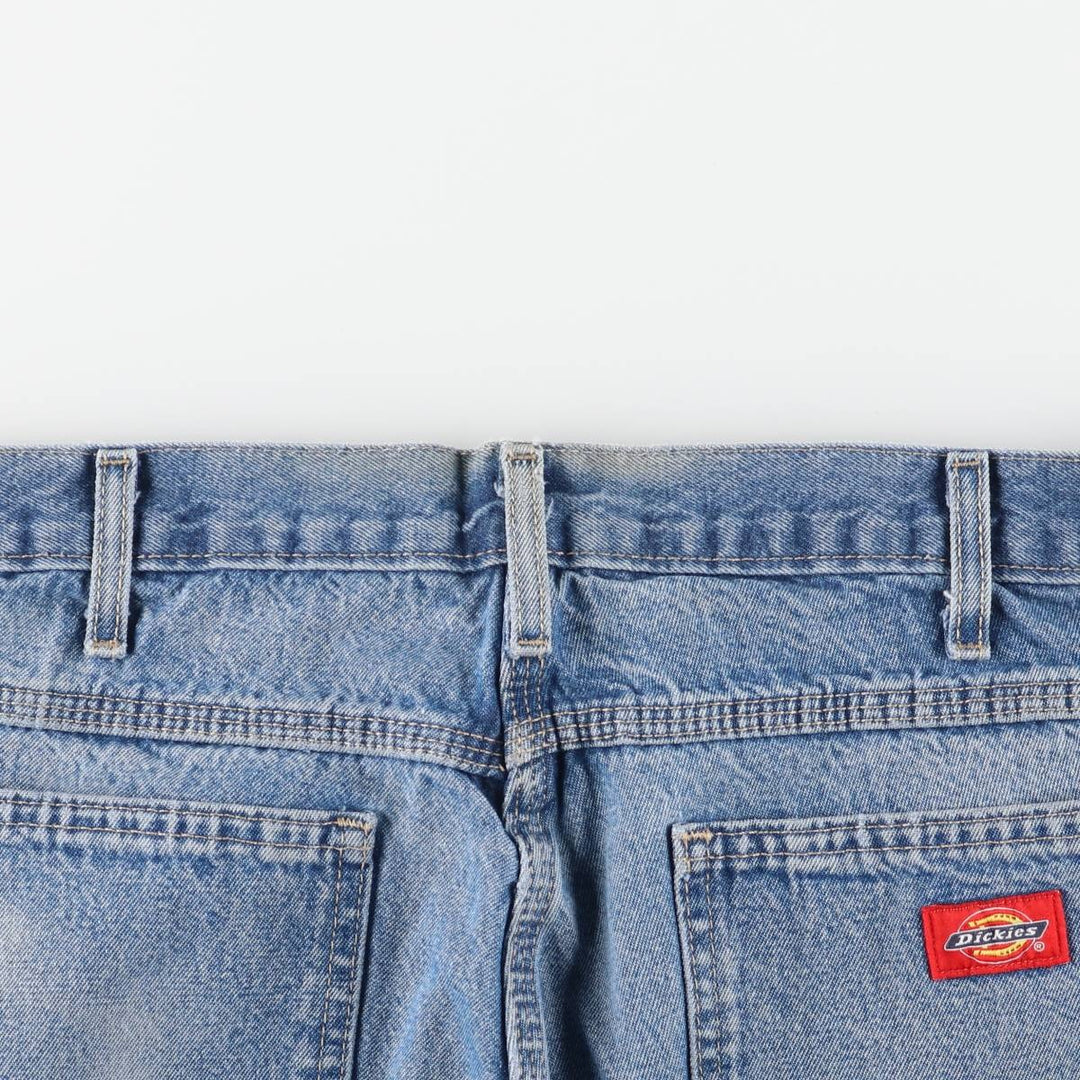Dickies denim painter pants for men, equivalent to W35 unclear blue type Vintage Second Hand