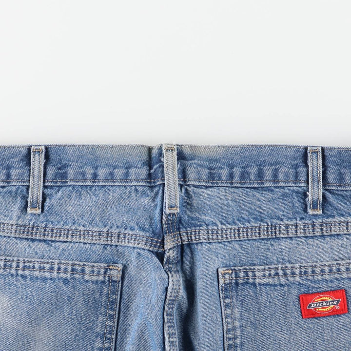 Dickies denim painter pants for men, equivalent to W35 unclear blue type Vintage Second Hand