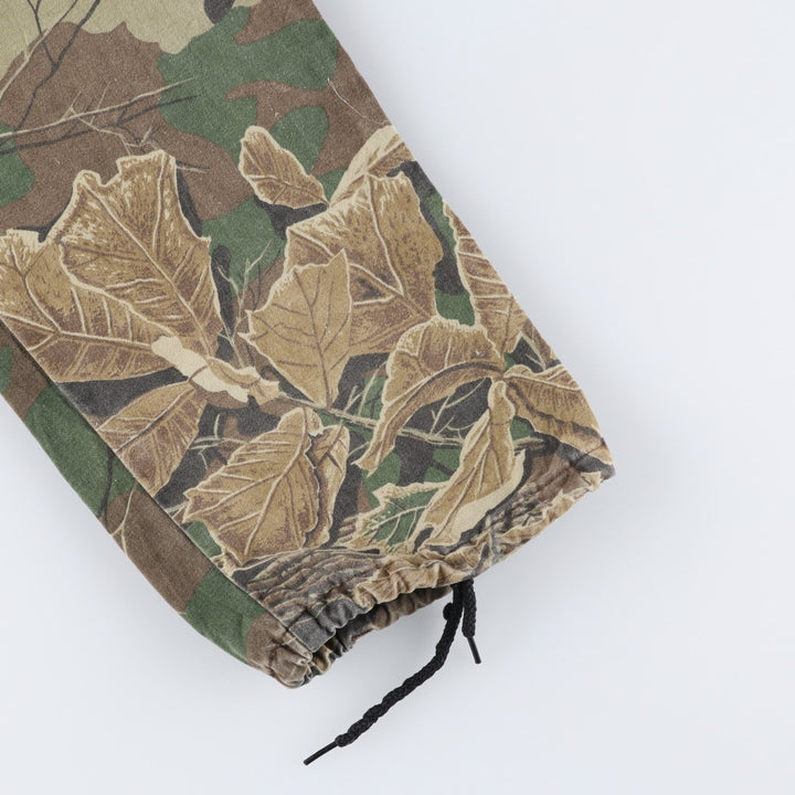 COMMANDER Camouflage Pattern Real Tree Camo Military Cargo Pants, Made in USA, Men's W38 (approx.), Civilian/Vintage. cotton Khaki type Vintage Second Hand