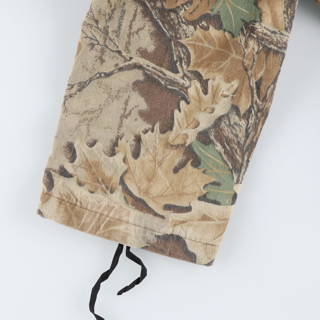 Civilian-made 80s-90'S Cabelas camouflage pattern Realtree camo military cargo pants, made in USA, men's size W36 equivalent, vintage. cotton Khaki type Vintage Second Hand