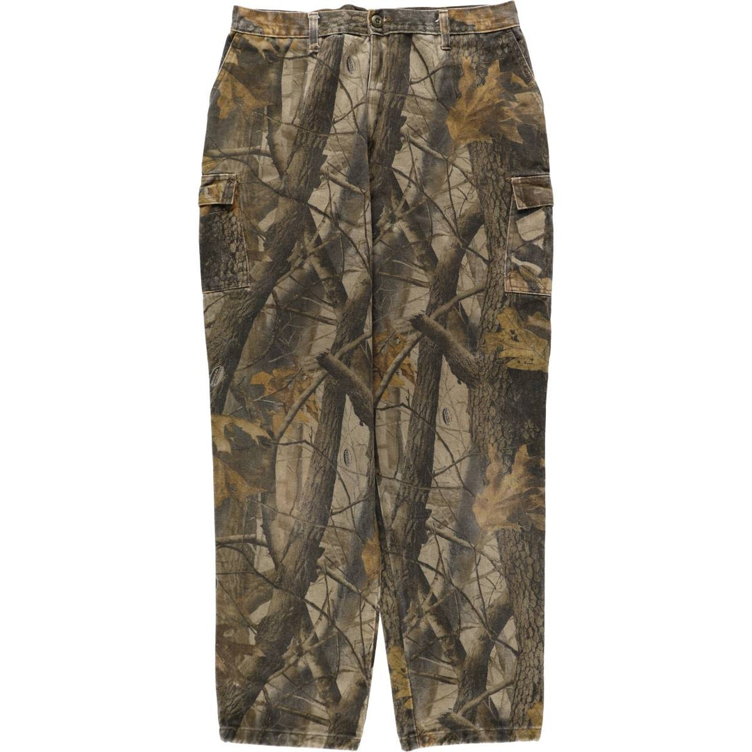 Civilian-made RANGER camouflage pattern Realtree camo military cargo pants, men's size W34 (approx.) unclear Khaki type brown Vintage Second Hand