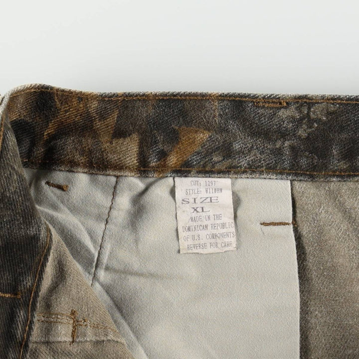 Civilian-made RANGER camouflage pattern Realtree camo military cargo pants, men's size W34 (approx.) unclear Khaki type brown Vintage Second Hand
