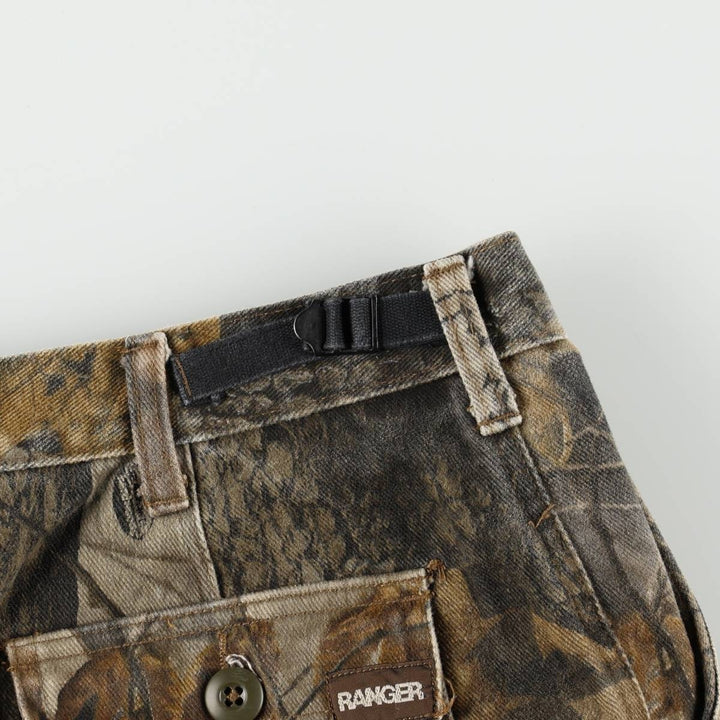 Civilian-made RANGER camouflage pattern Realtree camo military cargo pants, men's size W34 (approx.) unclear Khaki type brown Vintage Second Hand