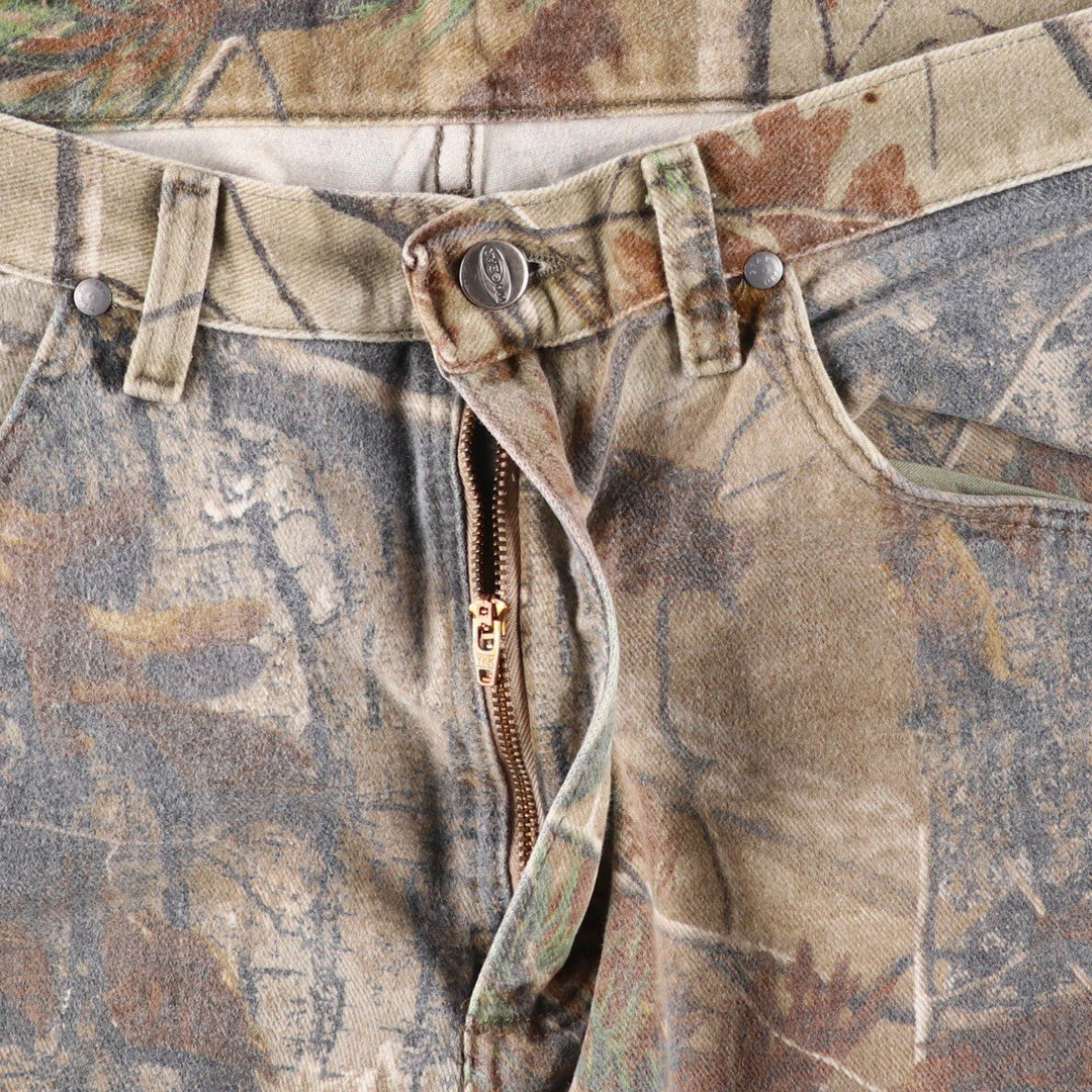 Wrangler PRO GEAR Realtree Camo Tapered Denim Pants, Men's W32 (approx.) cotton brown type Vintage Second Hand