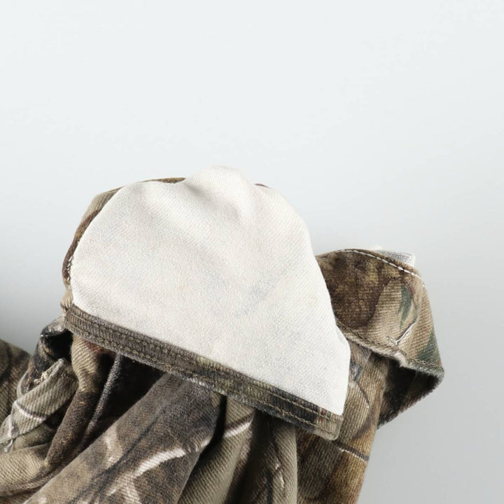 Wrangler Camouflage Pattern Realtree Camo Tapered Denim Pants, Men's Size W34 cotton Khaki type Vintage Second Hand