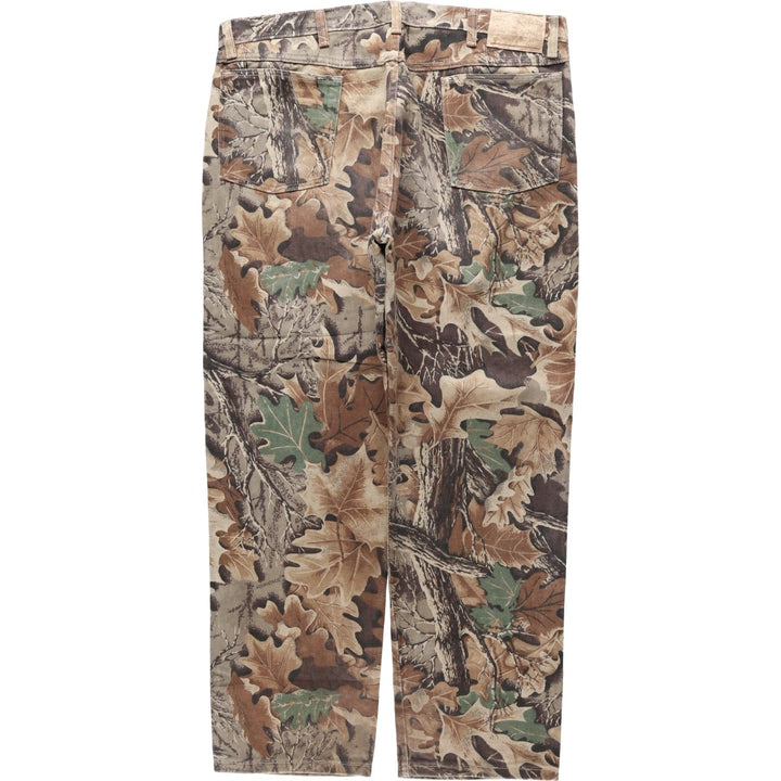 80s-90'S Wrangler Realtree Camo Tapered Denim Pants, Made in USA, Men's W38 (approx.), Vintage cotton brown type Vintage Second Hand