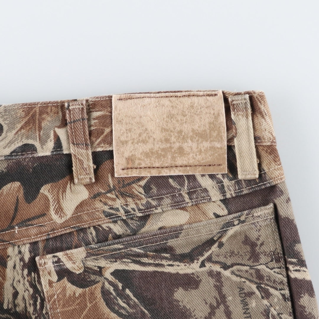 80s-90'S Wrangler Realtree Camo Tapered Denim Pants, Made in USA, Men's W38 (approx.), Vintage cotton brown type Vintage Second Hand