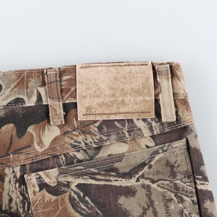 80s-90'S Wrangler Realtree Camo Tapered Denim Pants, Made in USA, Men's W38 (approx.), Vintage cotton brown type Vintage Second Hand
