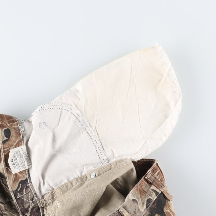 80s-90'S Wrangler Realtree Camo Tapered Denim Pants, Made in USA, Men's W38 (approx.), Vintage cotton brown type Vintage Second Hand
