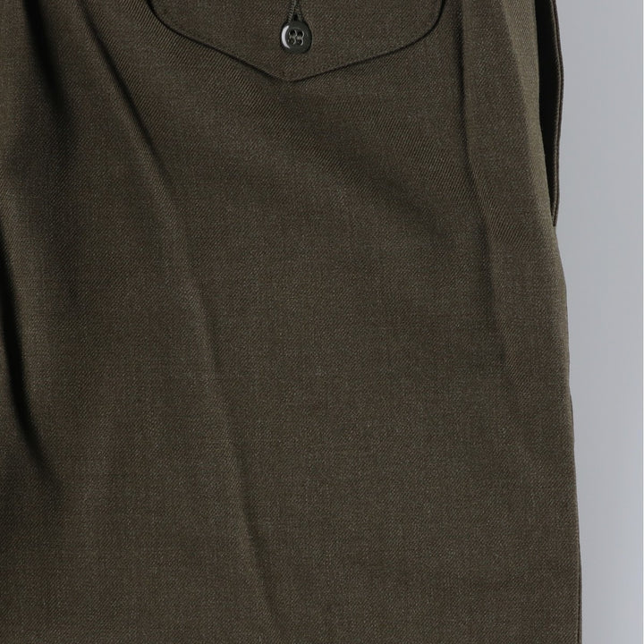 1960'S US Military Issue Wool Trousers, Made in USA, Men's Size W34 (approx.), Vintage wool Khaki type sage green Vintage Second Hand
