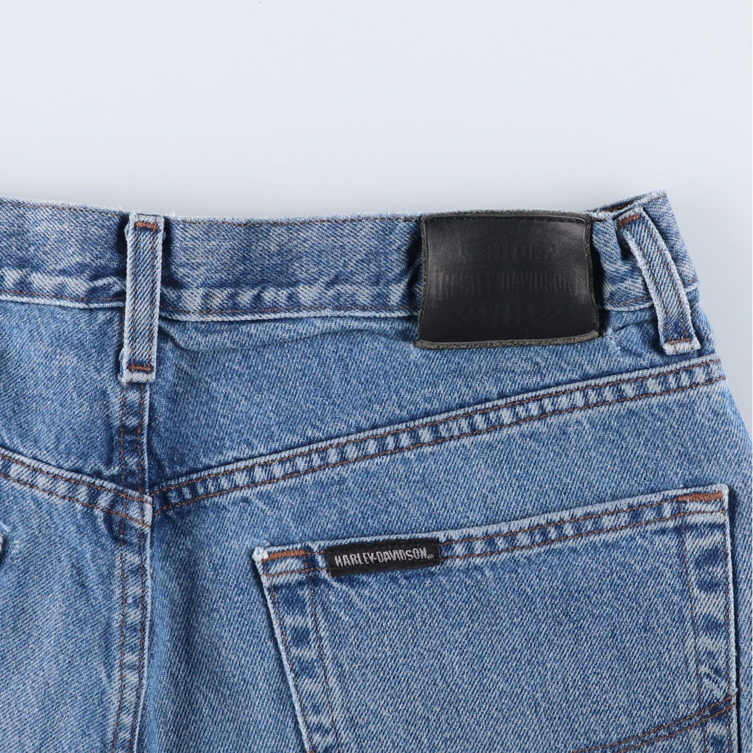 Harley-Davidson Tapered Denim Pants for Men, Size W36 cotton blue type Vintage Second Hand