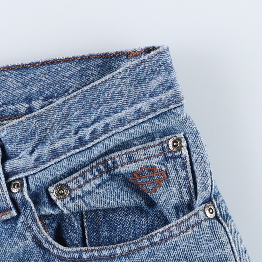 Harley-Davidson Tapered Denim Pants for Men, Size W36 cotton blue type Vintage Second Hand