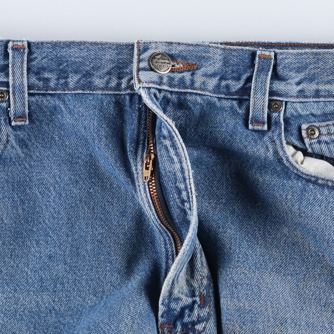Harley-Davidson Tapered Denim Pants for Men, Size W36 cotton blue type Vintage Second Hand