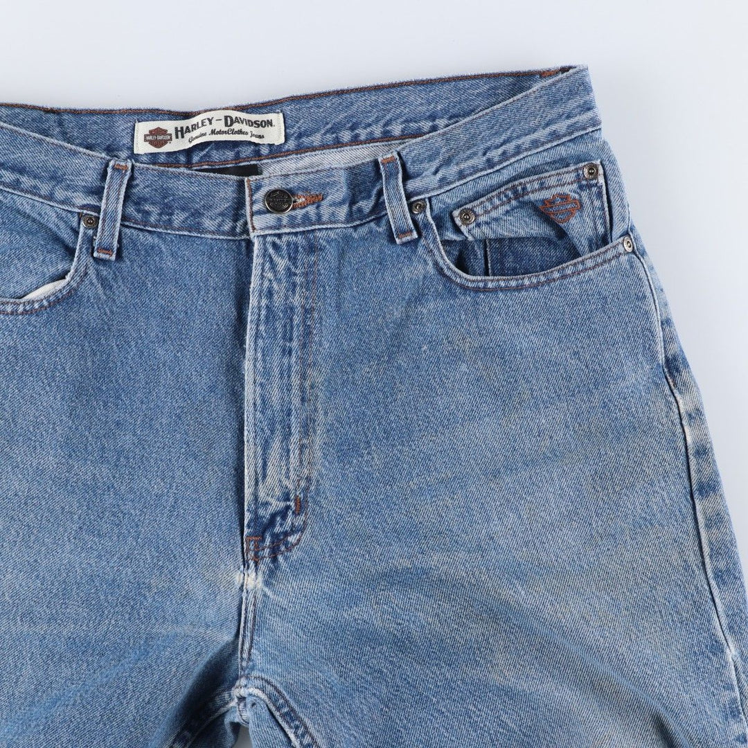 Harley-Davidson Tapered Denim Pants for Men, Size W36 cotton blue type Vintage Second Hand