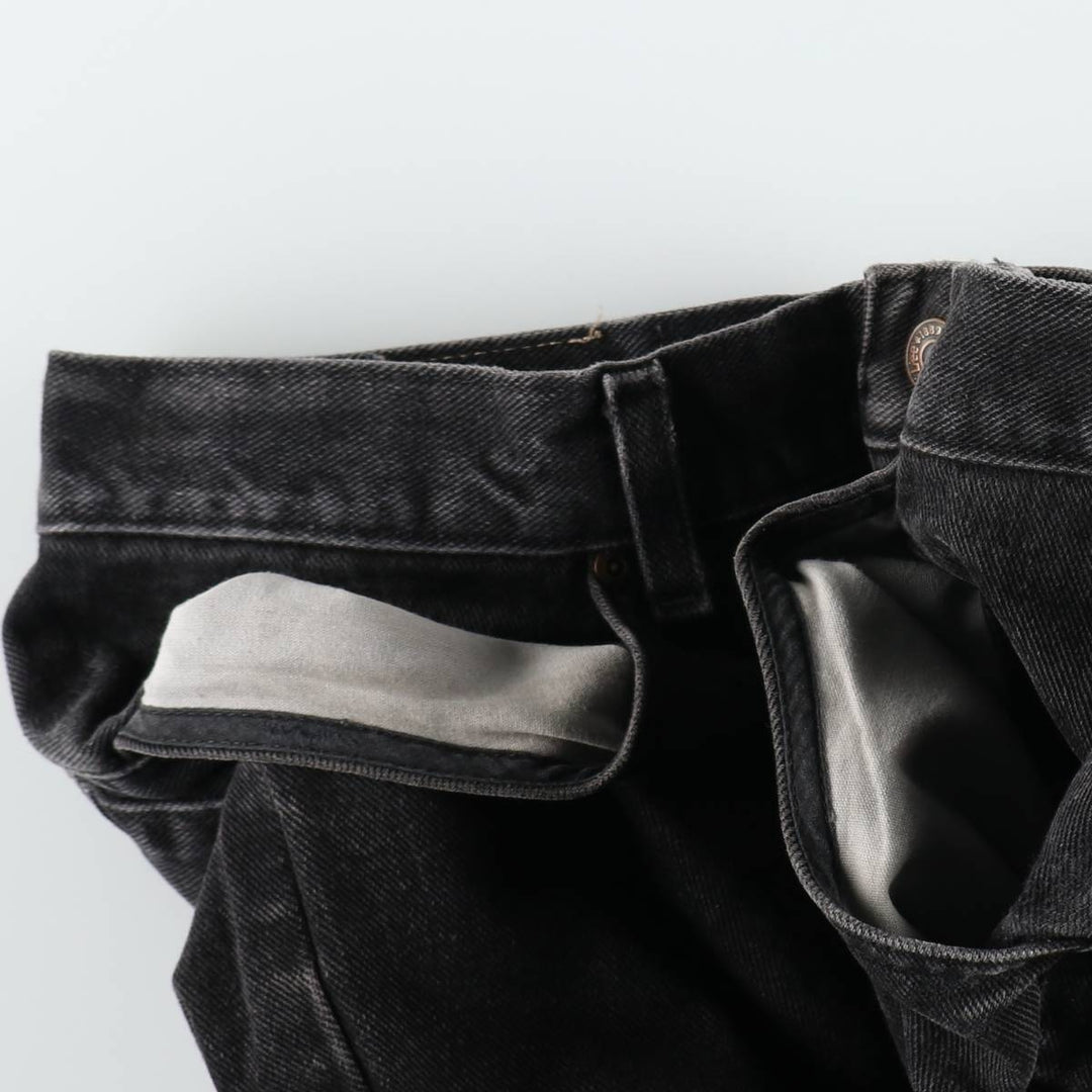 90'S Lee Black Denim Straight Leg Jeans, Men's Size W33 (approx.) unclear black type Vintage Second Hand